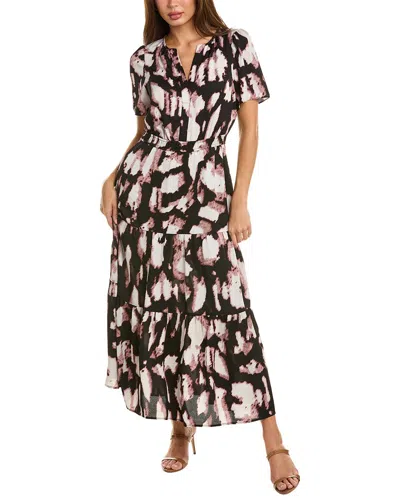 Nic + Zoe Nic+zoe Spring Shadow Daydream Dress In Multi