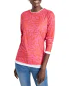 Nic + Zoe Stamped Leaves Double Layer Top