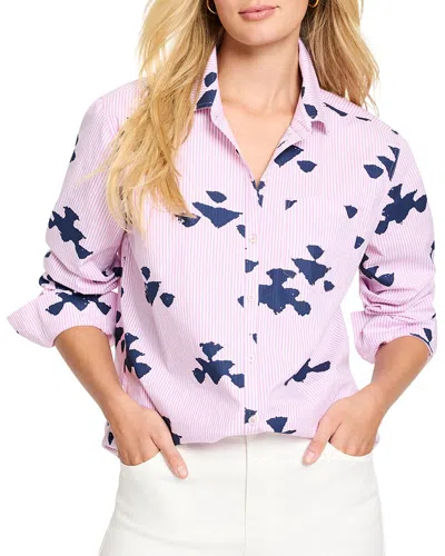 NIC + ZOE NIC + ZOE STAMPED STRIPE WOVEN SHIRT