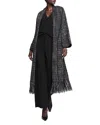 Nic + Zoe Nic+zoe Standout Fringe Jacket In Black Multi