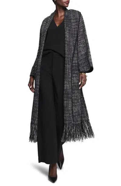 Nic + Zoe Nic+zoe Standout Fringe Jacket In Multi