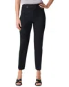 Nic + Zoe Nic+zoe Plaza Stretch Crop Tapered Leg Pants In Black