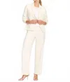 Nic + Zoe Stretch Suit Jacket In Canvas In Neutral