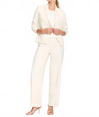 Nic + Zoe Stretch Suit Jacket In Canvas In Neutral