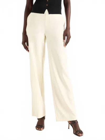 Nic + Zoe Stretch Suiting Lenox Wide Pants In Canvas