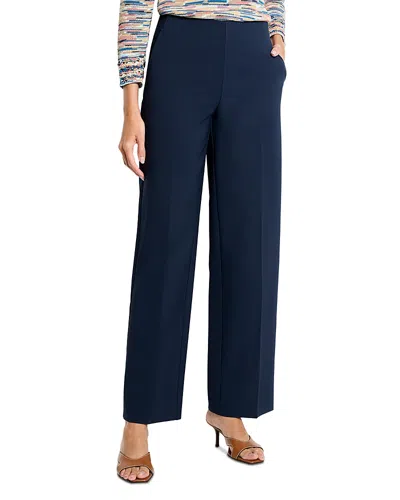 Nic + Zoe Nic+zoe Stretch Suiting Wide Leg Pants In Blue