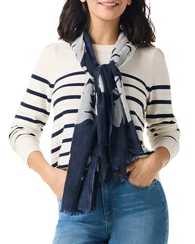 Nic + Zoe Nic+zoe Stripe Cashmere-blend Sweater In White