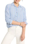 Nic + Zoe Nic+zoe Stripe Double Gauze Button-up Shirt