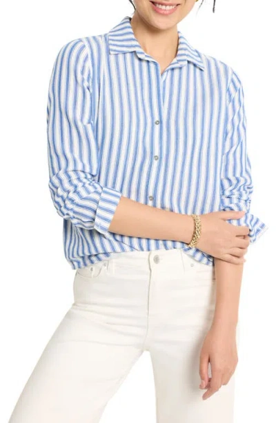 Nic + Zoe Nic+zoe Stripe Double Gauze Button-up Shirt