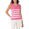 Nic + Zoe Nic+zoe Featherweight Striped Tank Top In Pink Multi