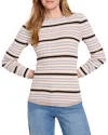 Nic + Zoe Nic+zoe Striped Ribbed Sweater T-shirt