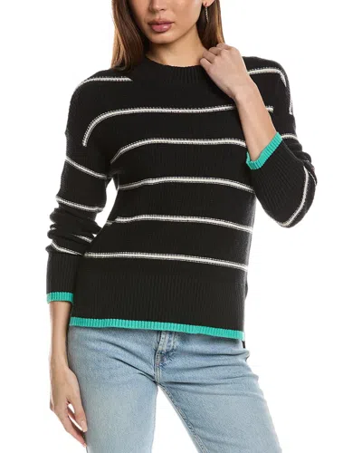 Nic + Zoe Nic+zoe Striped Waffle Sweater