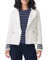 Nic + Zoe Nic+zoe Petite Subtle Stripe Fringe Mix Knit Jacket