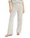 Nic + Zoe 30.5in Subtle Swirl Lenox Wide Leg Pant In Cream Multi