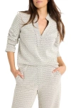 Nic + Zoe Subtle Swirl Top In Cream Multi