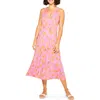 Nic + Zoe Summer Heat Linen Blend Shift Dress In Pink Multi