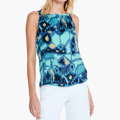 Nic + Zoe Summer Solstice Tank In Blue Multi