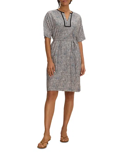 Nic + Zoe Nic+zoe Sun Speckle Devon Trimmed Dress In Gray