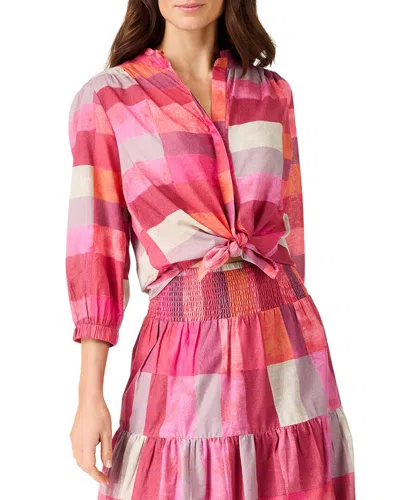 NIC + ZOE NIC+ZOE SUNSET PLAID GIRLFRIEND SHIRT