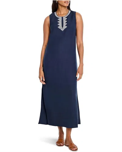 Nic + Zoe Sunset Soiree Dress In Dark Indigo In Blue