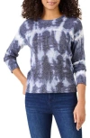 Nic + Zoe Nic+zoe Supersoft Shibori Sweater In Blue Multi