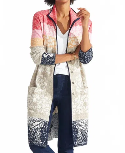 Nic + Zoe Susana Sunset Seeker Lightweight Cardigan - Plus In Multi