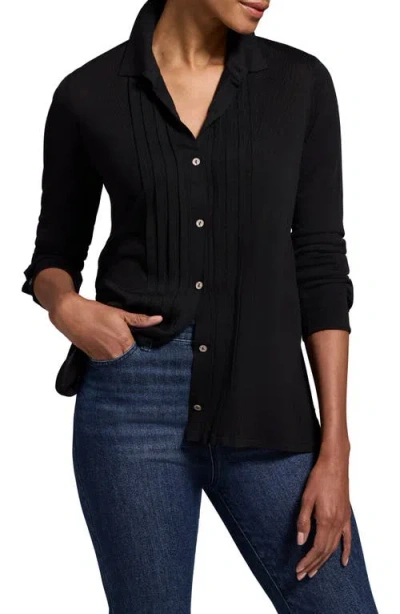 Nic + Zoe Nic+zoe Sweater Shirt In Black Onyx