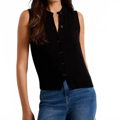 Nic + Zoe Sweater Vest In Black Onyx