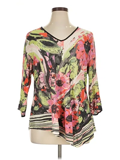 Pre-owned Nic + Zoe Sweatshirt In Pink