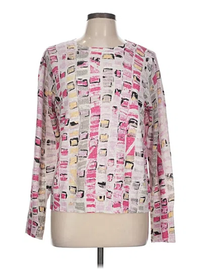 Pre-owned Nic + Zoe Sweatshirt In Pink