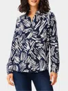 Nic + Zoe Sweet Strokes Snap Front Shirt In Multi
