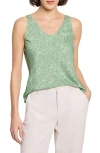 Nic + Zoe Nic+zoe Swirling Sands Tank Top In Green