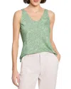 Nic + Zoe Nic+zoe Swirling Sands Tank Top In Green