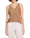 Nic + Zoe Nic+zoe Swirling Sands Tank Top In Neutral Multi