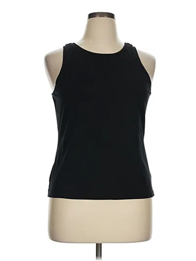 Pre-owned Nic + Zoe Tank Top Black High Neck Tops