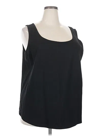 Pre-owned Nic + Zoe Tank Top Black Strapless Neckline Tops