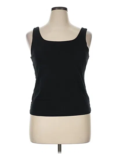 Pre-owned Nic + Zoe Tank Top Black Strapless Neckline Tops
