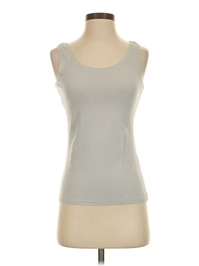 Pre-owned Nic + Zoe Tank Top Gray Strapless Neckline Tops
