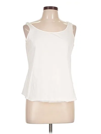 Pre-owned Nic + Zoe Tank Top Ivory Strapless Neckline Tops