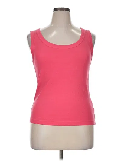 Pre-owned Nic + Zoe Tank Top Pink Sweetheart Neckline Tops
