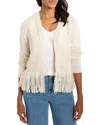 Nic + Zoe Tape Fringe Cardigan