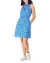 Nic + Zoe Nic+zoe Tech Stretch Animal Blues Dress In Blue Multi