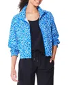 Nic + Zoe Active Tech Stretch Jacket In Blue Multi In Blue