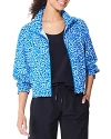 Nic + Zoe Active Tech Stretch Jacket In Blue Multi In Blue Multi