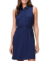 Nic + Zoe Nic+zoe Tech Stretch Collared Dress In Ink
