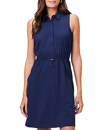 Nic + Zoe Nic+zoe Tech Stretch Collared Dress In Ink