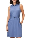 Nic + Zoe Nic+zoe Tech Stretch Collared Dress In Slate