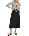 Nic + Zoe Tech Stretch Mixed Media Dress