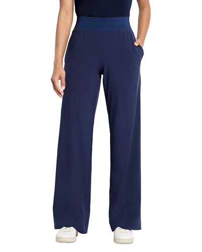 Nic + Zoe Nic & Zoe Tech Stretch Wide Leg Pant In Blue