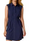 Nic + Zoe Tech Stretch Pocket Dress In Ink In Blue